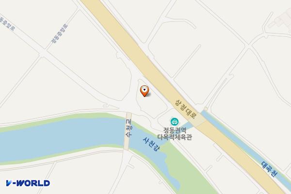 사천정동문화교류센터 위치 지도 — 경상남도 사천시 정동면 수청길 17