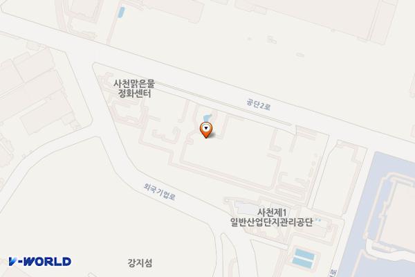 사천시상하수도사업소 위치 지도 — 경상남도 사천시 사남면 공단2로 193