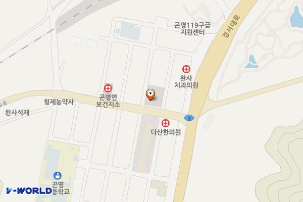완사노외주차장 위치 지도 — 경상남도 사천시 곤명면 정곡리 858-5