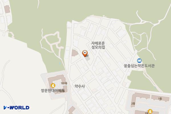 쌍문1동제1공영주차장 위치 지도 — 서울특별시 도봉구 우이천로38길 94