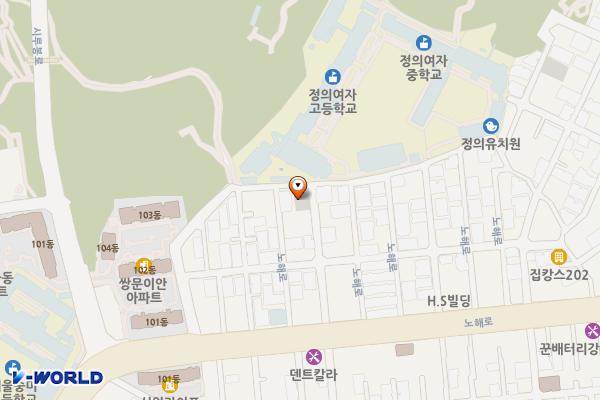 쌍문4동제1공영주차장 위치 지도 — 서울특별시 도봉구 노해로53길
