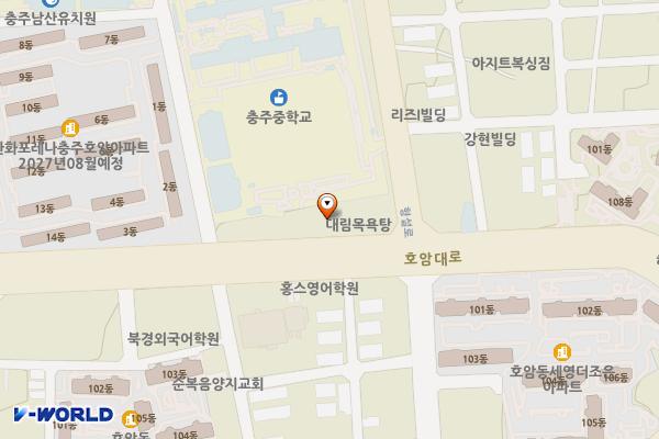 충주시장애인복지관 위치 지도 — 충청북도 충주시 호암대로 129