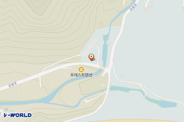 박달재자연휴양림 위치 지도 — 충청북도 제천시 백운면 평동리 산 67-1