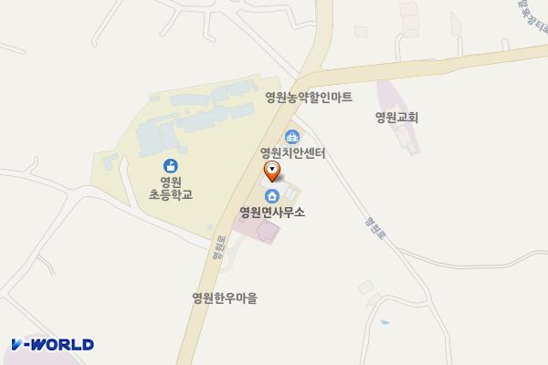 영원면사무소 위치 지도 — 전북특별자치도 정읍시 영원면 영원로 1082