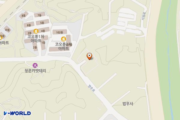 하망동 코오롱2차A인근 주차장 위치 지도 — 경상북도 영주시 영주로 311