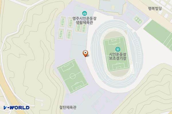 영주시민운동장 위치 지도 — 경상북도 영주시 가흥로 109