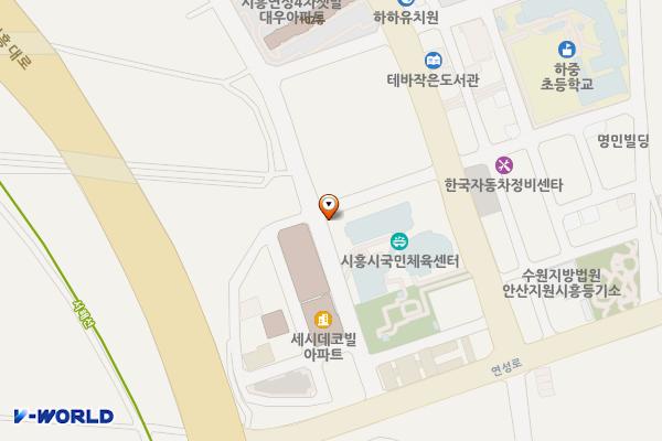 하중동국민체육센터 위치 지도 — 경기도 시흥시 하중로 226