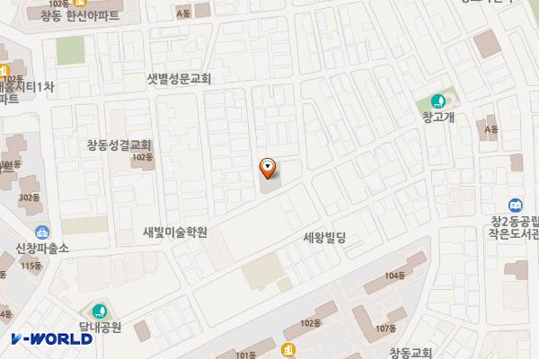 창2동제1공영주차장 위치 지도 — 서울특별시 도봉구 도봉로104길