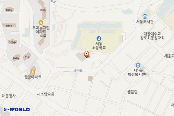 서1동제2공영 주차장 위치 지도 — 부산광역시 금정구 서동 509-6