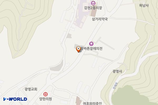 부산감내공영주차장 위치 지도 — 부산광역시 사하구 옥천로 57-1