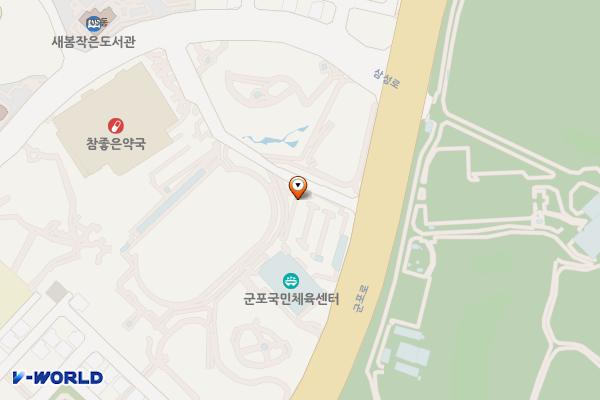 군포국민체육센터주차장 위치 지도 — 경기도 군포시 군포로 339