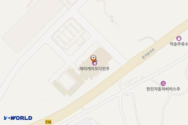 김제모다아울렛 위치 지도 — 전북특별자치도 김제시 용지면 콩쥐팥쥐로 855