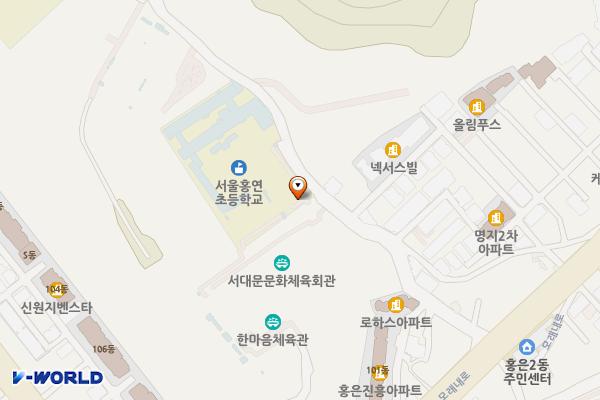 홍제3동주민센터 위치 지도 — 서울특별시 서대문구 세검정로4길 32