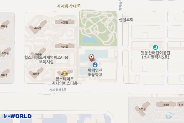 영신초등학교 위치 지도 — 경기도 평택시 지제동삭2로 123