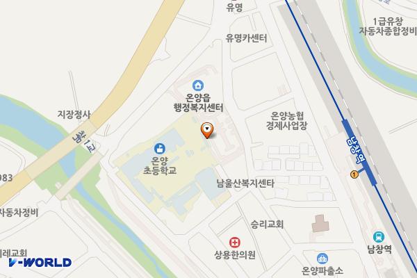 온양초등학교 위치 지도 — 울산광역시 울주군 온양읍 남창1길 32