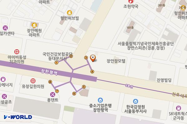 NH농협은행 장안평금융센터 위치 지도 — 서울특별시 동대문구 장한로 6
