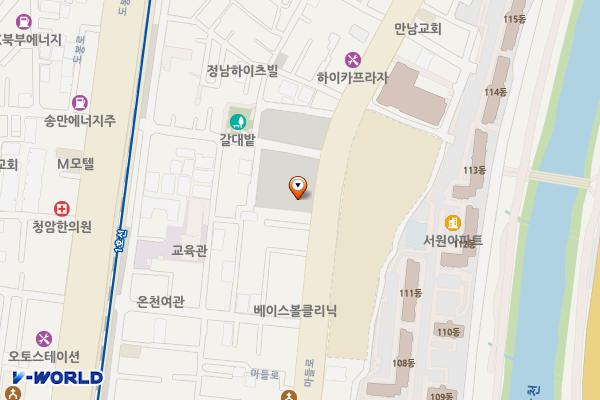 도봉2동법조타운공영주차장 위치 지도 — 서울특별시 도봉구 도봉동 624-105