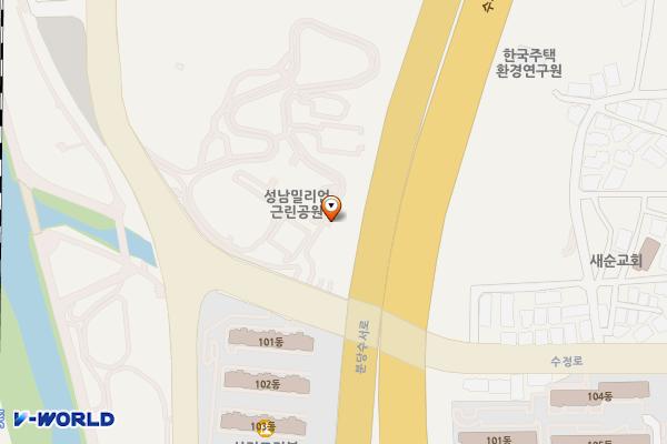 태평공원공영주차장 위치 지도 — 경기도 성남시 수정구 수정로 7