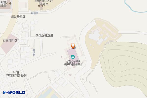 강동국민체육센터 위치 지도 — 경상북도 구미시 인동15길 41