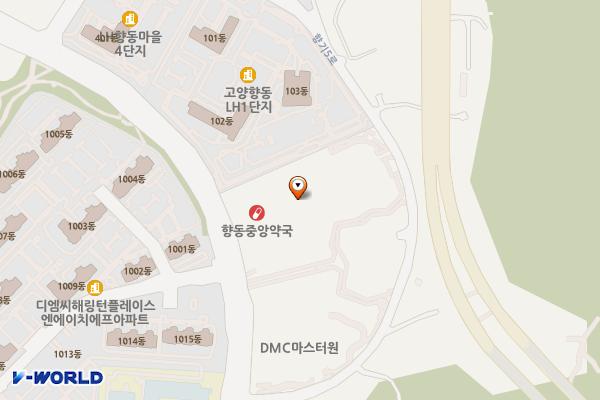 고양향동지식산업센터 8BL 위치 지도 — 경기도 고양시 덕양구 향기로 182