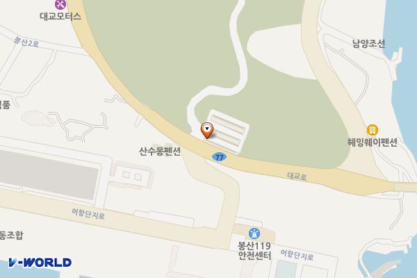 여수남산공원주차장 위치 지도 — 전남광주통합특별시 여수시 남산동 113-3