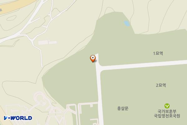 국립영천호국원 위치 지도 — 경상북도 영천시 고경면 호국로 1720
