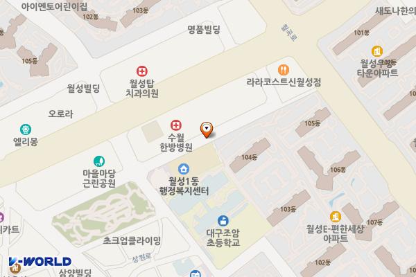 월성1동복합청사 위치 지도 — 대구광역시 달서구 조암로5길 5-12