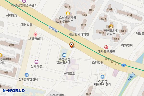 신매시장공영주차장 위치 지도 — 대구광역시 수성구 달구벌대로 3246