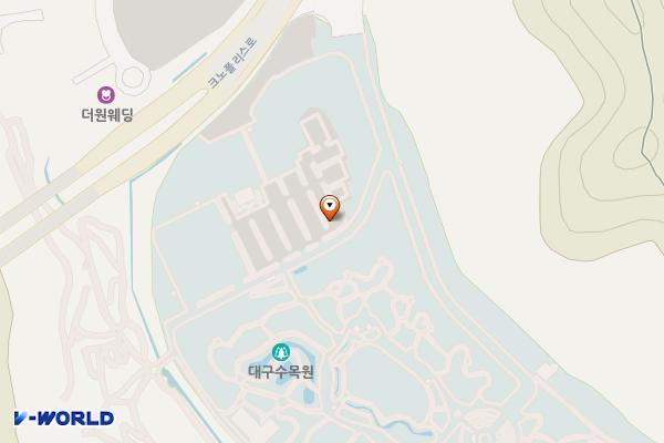 대구수목원관리사무소 1주차장 위치 지도 — 대구광역시 달서구 화암로 342