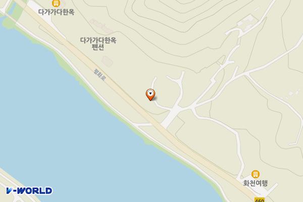 화천생활실내체육관 위치 지도 — 강원특별자치도 화천군 화천읍 평화로 197
