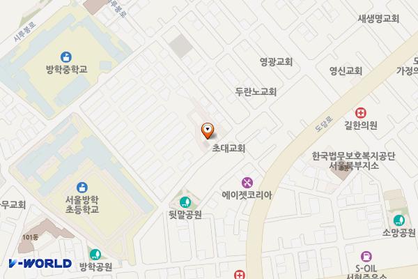 도깨비시장공영주차장 위치 지도 — 서울특별시 도봉구 방학로10길 51