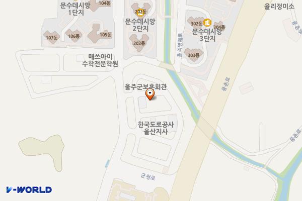 울주군자원봉사센터 위치 지도 — 울산광역시 울주군 청량읍 군청1길 15