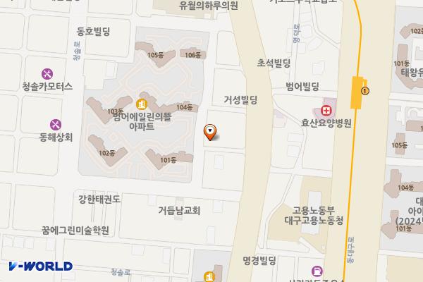 범어동 근린생활시설 위치 지도 — 대구광역시 수성구 범어천로 55