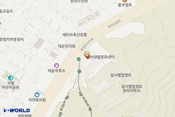 앞산공원 달서별빛캠프주차장 위치 지도 — 대구광역시 달서구 송현동 산 69