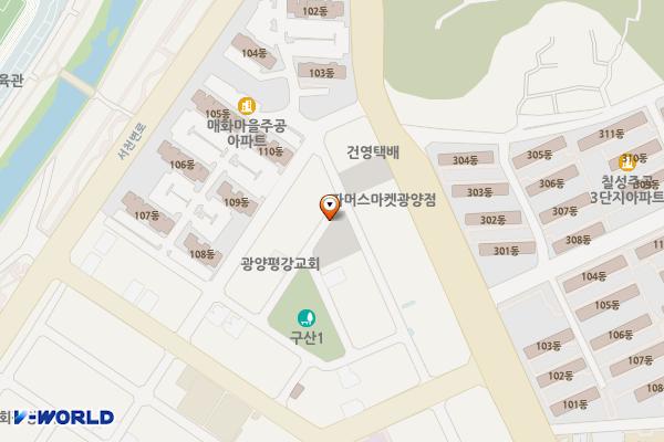 광양구산리주차장 위치 지도 — 전남광주통합특별시 광양시 광양읍 구산리 767-1