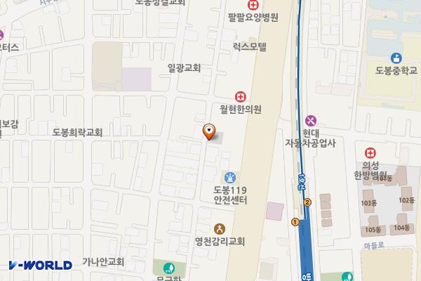 방학1동제1공영주차장 위치 지도 — 서울특별시 도봉구 도당로31길