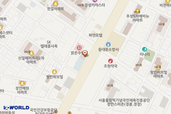 북한연구소주차장 위치 지도 — 서울특별시 동대문구 장한로 21