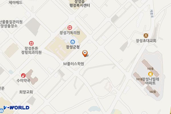 장성군의회청사 위치 지도 — 전남광주통합특별시 장성군 장성읍 매화7길 37