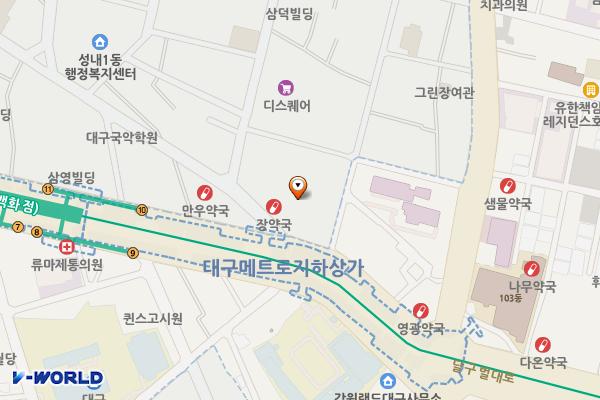 대구대성주차장 위치 지도 — 대구광역시 중구 동성로1길 85