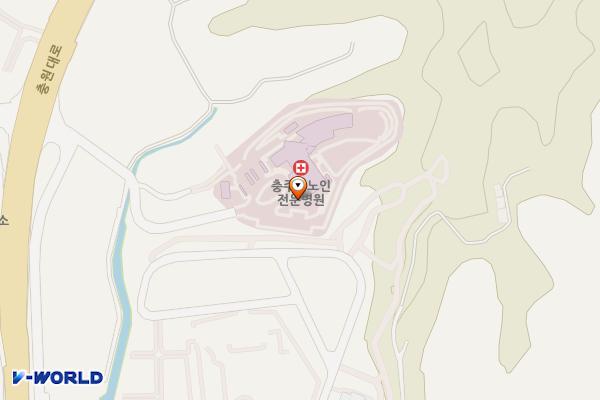 충주시노인전문병원 위치 지도 — 충청북도 충주시 동량면 충원대로 1398
