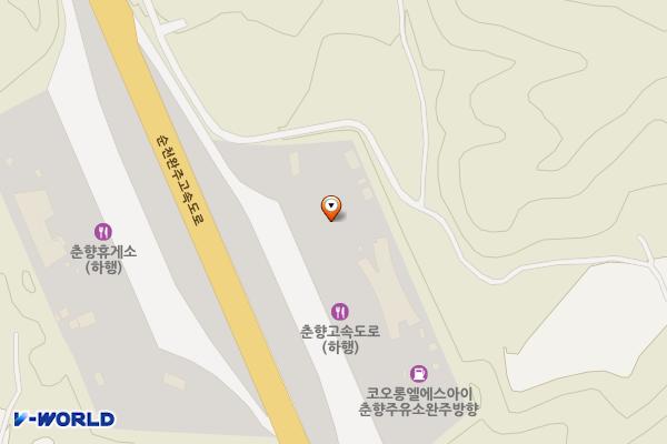 춘향휴게소(완주방향) 위치 지도 — 전북특별자치도 남원시 수지면 순천완주고속도로 50