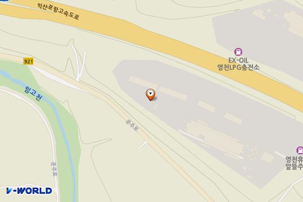 영천휴게소(포항방향) 위치 지도 — 경상북도 영천시 임고면 운주로 777