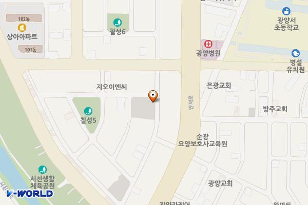 광양칠성리주차장 위치 지도 — 전남광주통합특별시 광양시 광양읍 칠성리 962-1