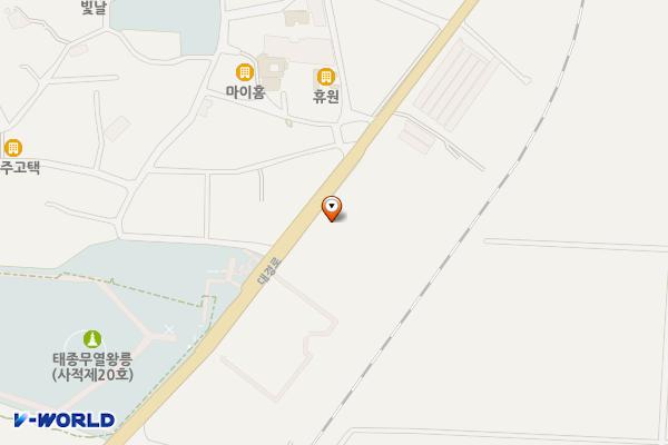 무열왕릉 주차장 위치 지도 — 경상북도 경주시 서악동 1124-1