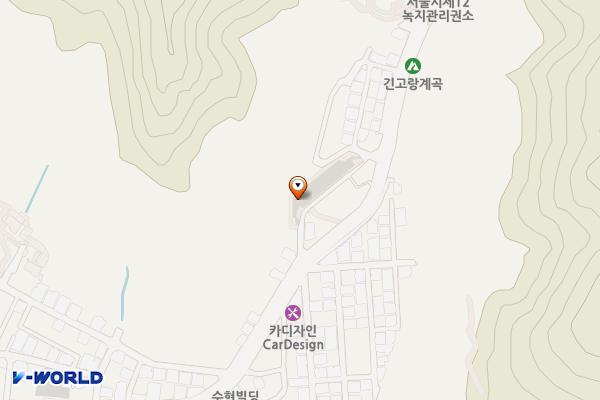 긴고랑길 공영주차장 위치 지도 — 서울특별시 광진구 긴고랑로47길 3