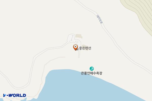 이작1리 큰풀안 주차장 위치 지도 — 인천광역시 옹진군 자월면 대이작로160번길 160