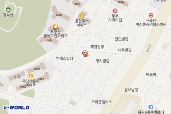 화곡6-1 공영주차장 위치 지도 — 서울특별시 강서구 우장산로 114