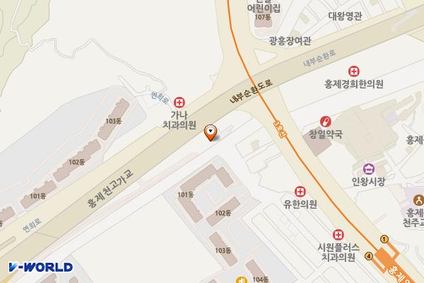 홍제견인차량보관소 주차장 위치 지도 — 서울특별시 서대문구 홍제내길 227