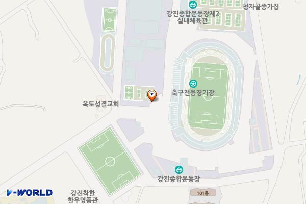 강진국민체육센터 위치 지도 — 전남광주통합특별시 강진군 군동면 종합운동장길 60
