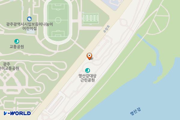시민의숲 물놀이장 위치 지도 — 전남광주통합특별시 북구 추암로 30